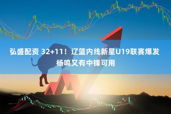 弘盛配资 32+11！辽篮内线新星U19联赛爆发 杨鸣又有中锋可用