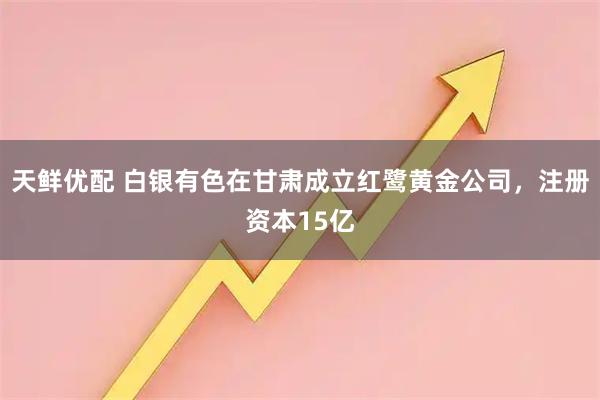 天鲜优配 白银有色在甘肃成立红鹭黄金公司，注册资本15亿